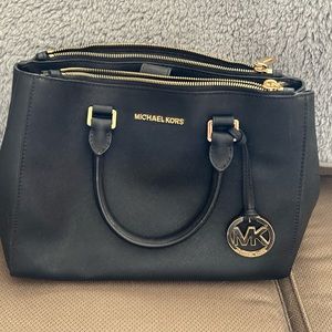 Michael Kora Sutton Saffiano Leather satchel